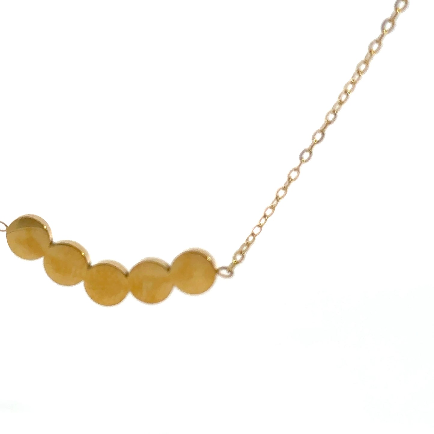 Vibrant Smiley Face Yellow Gold Chain Necklace