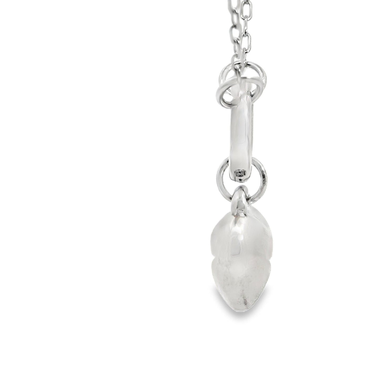 Silver Heart Charm Pendant Necklace