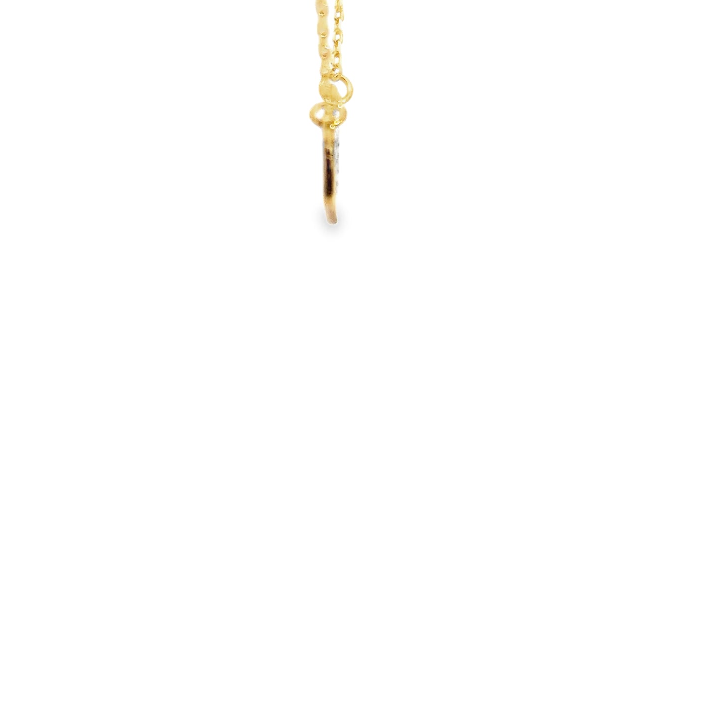 Elegant Yellow Gold Charm Necklace