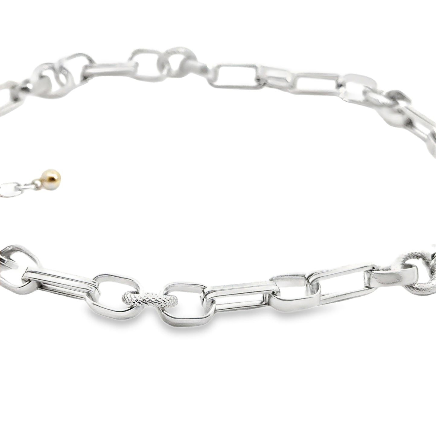 Modern Silver Link Chain Necklace