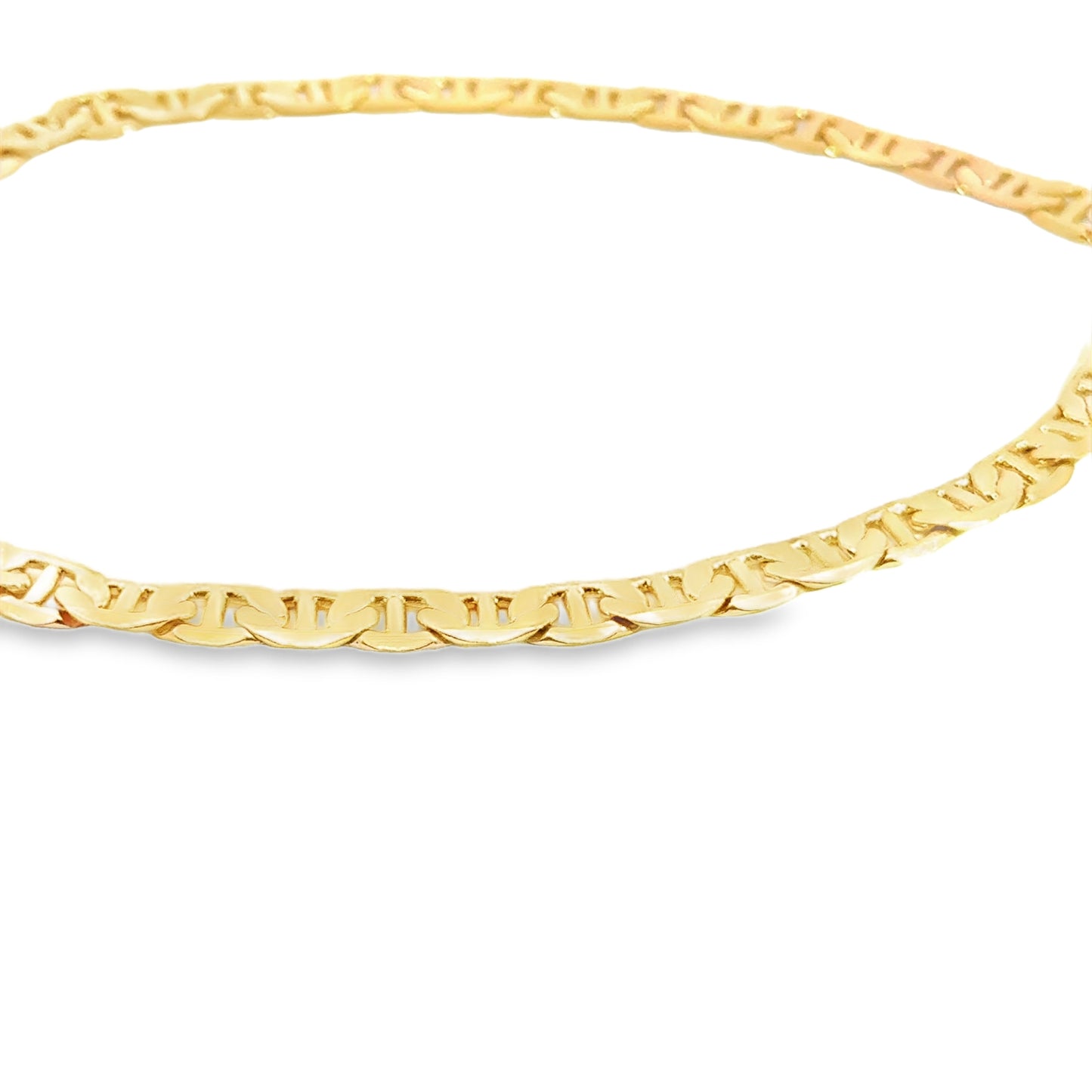 Yellow Gold Mariner Link Chain Necklace