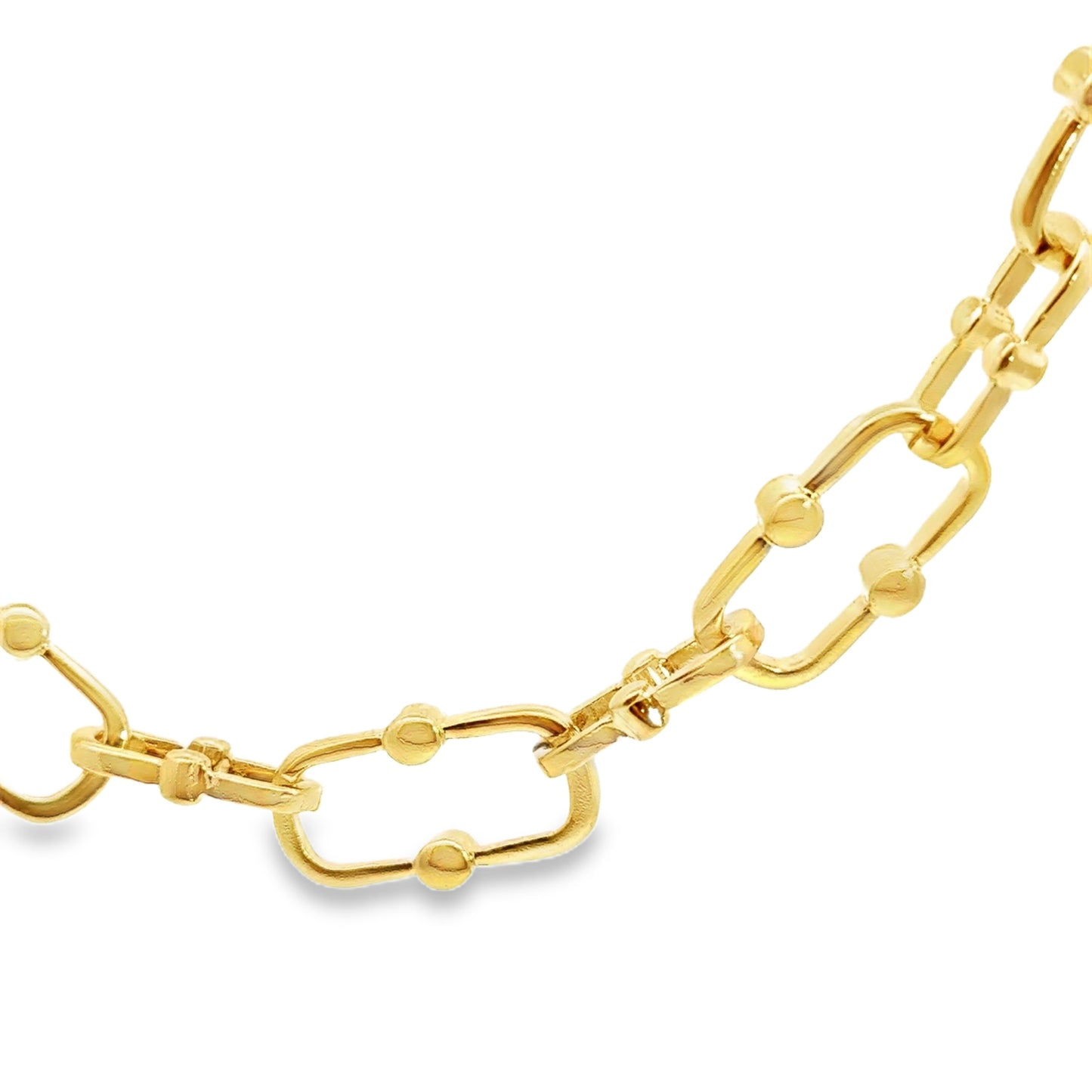 Elegant Gold Link Chain Necklace