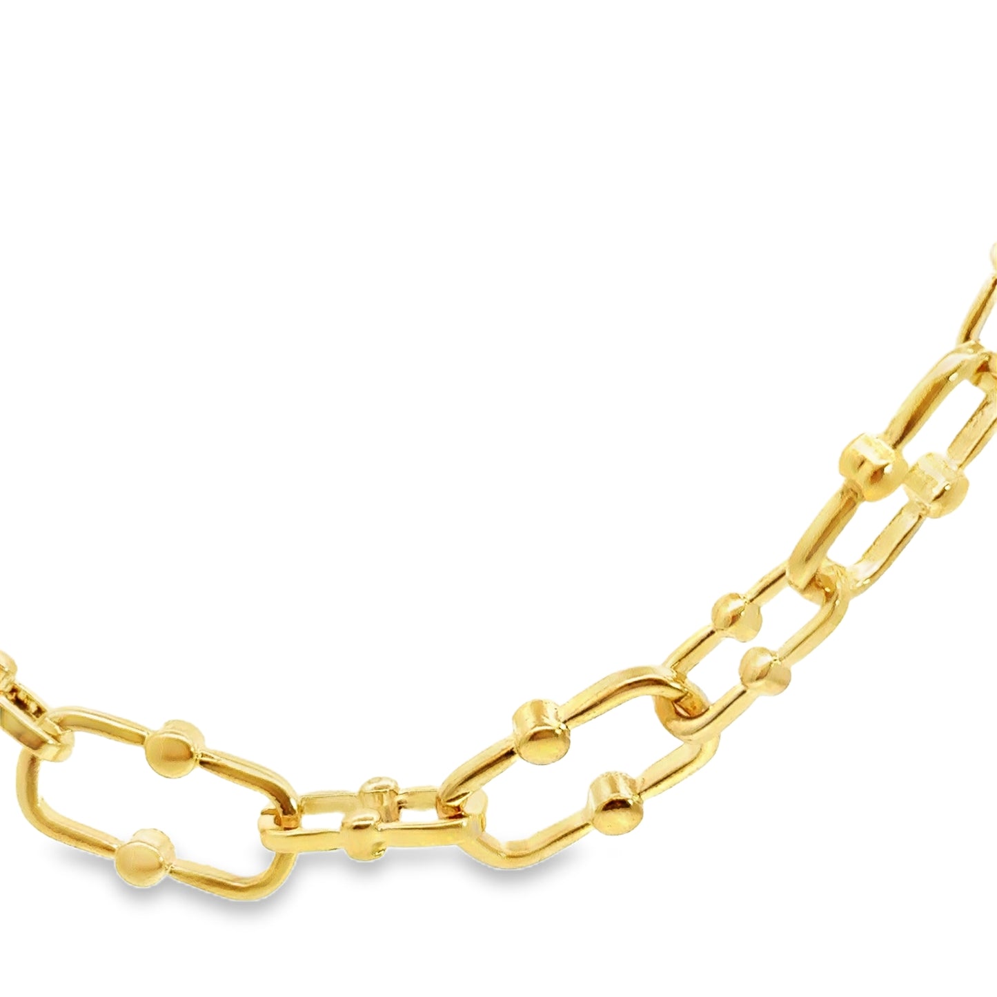 Elegant Gold Link Chain Necklace