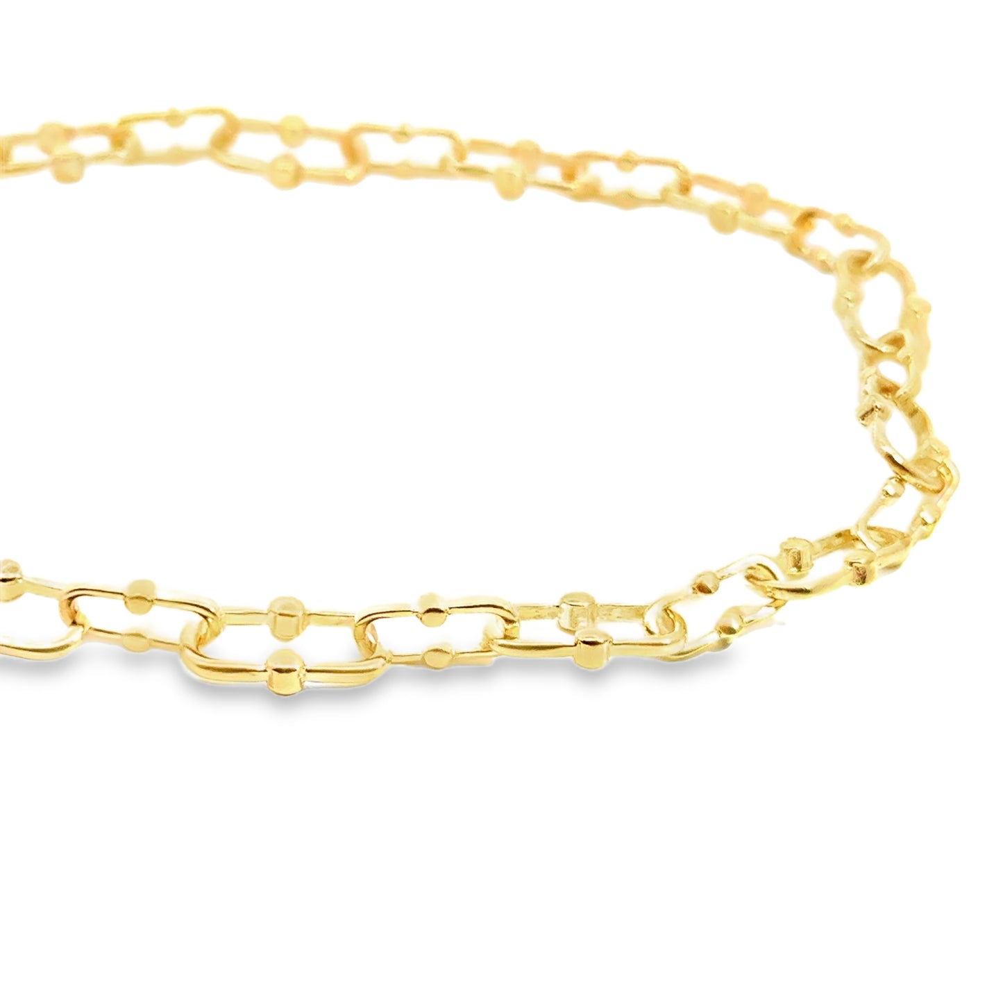 Elegant Gold Link Chain Necklace