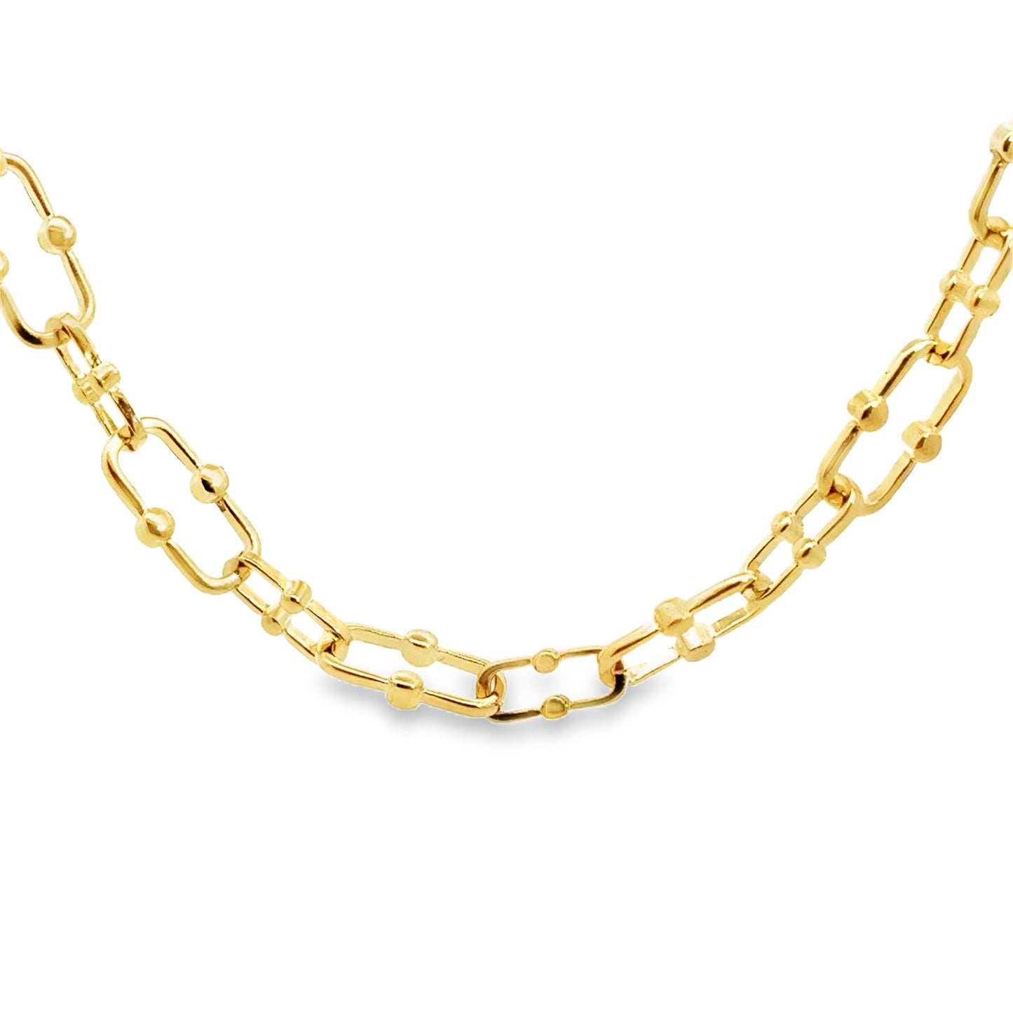 Elegant Gold Link Chain Necklace