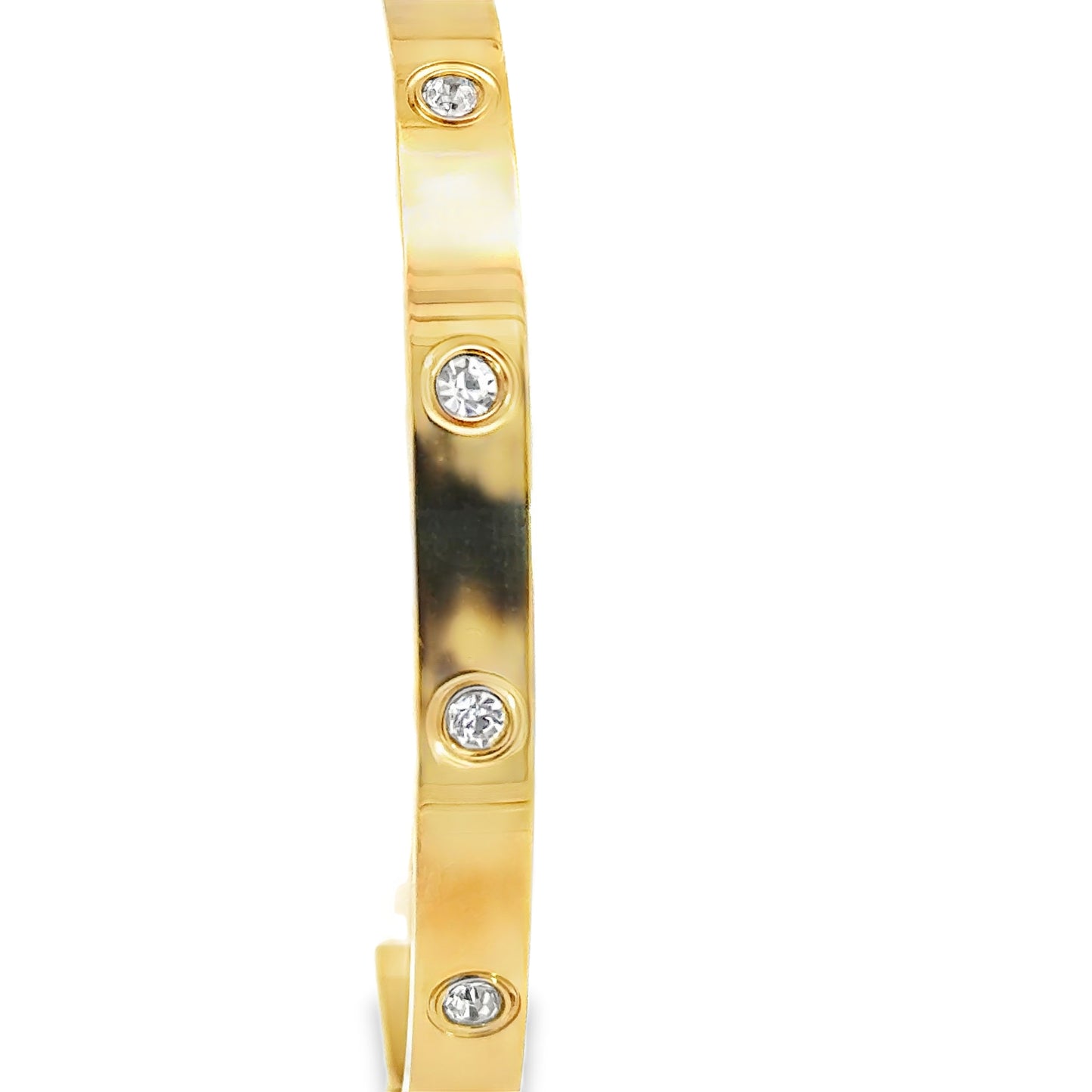 Elegant Gold Stone Accent Bracelet. LOVE