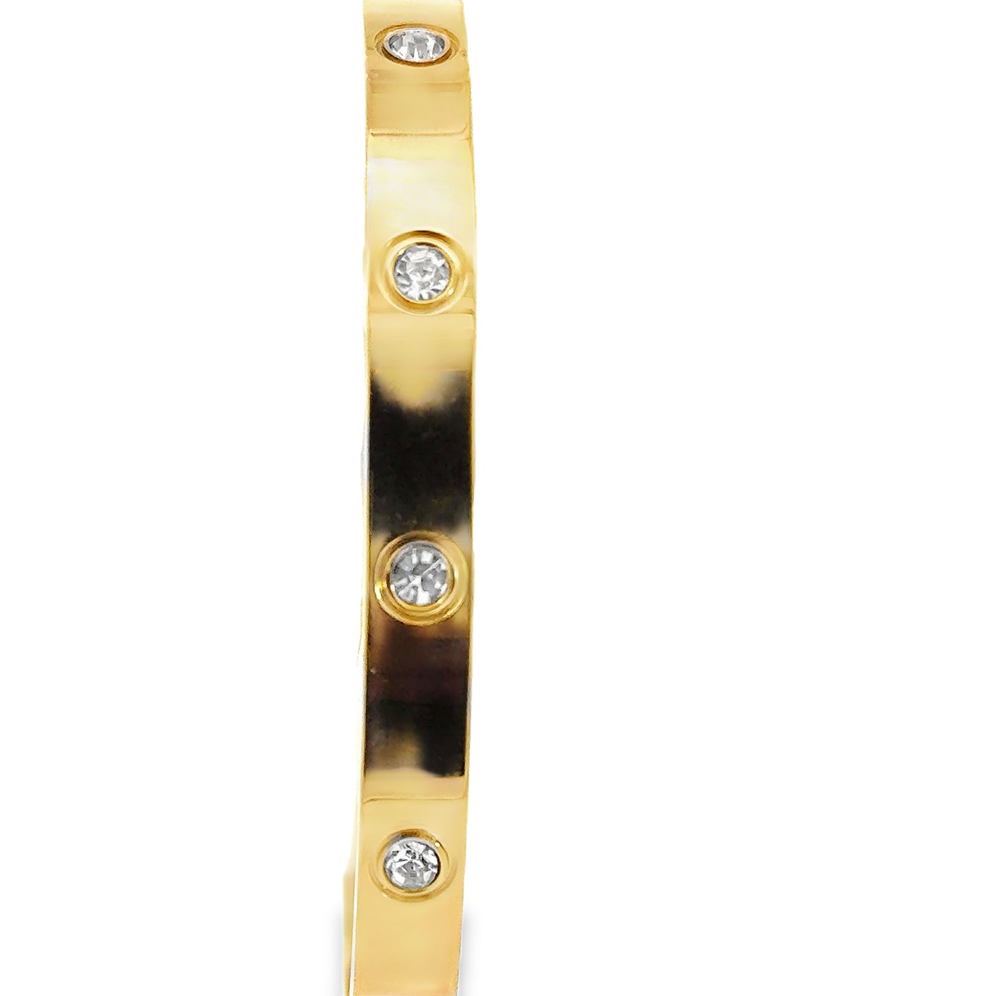 Elegant Gold Stone Accent Bracelet. LOVE
