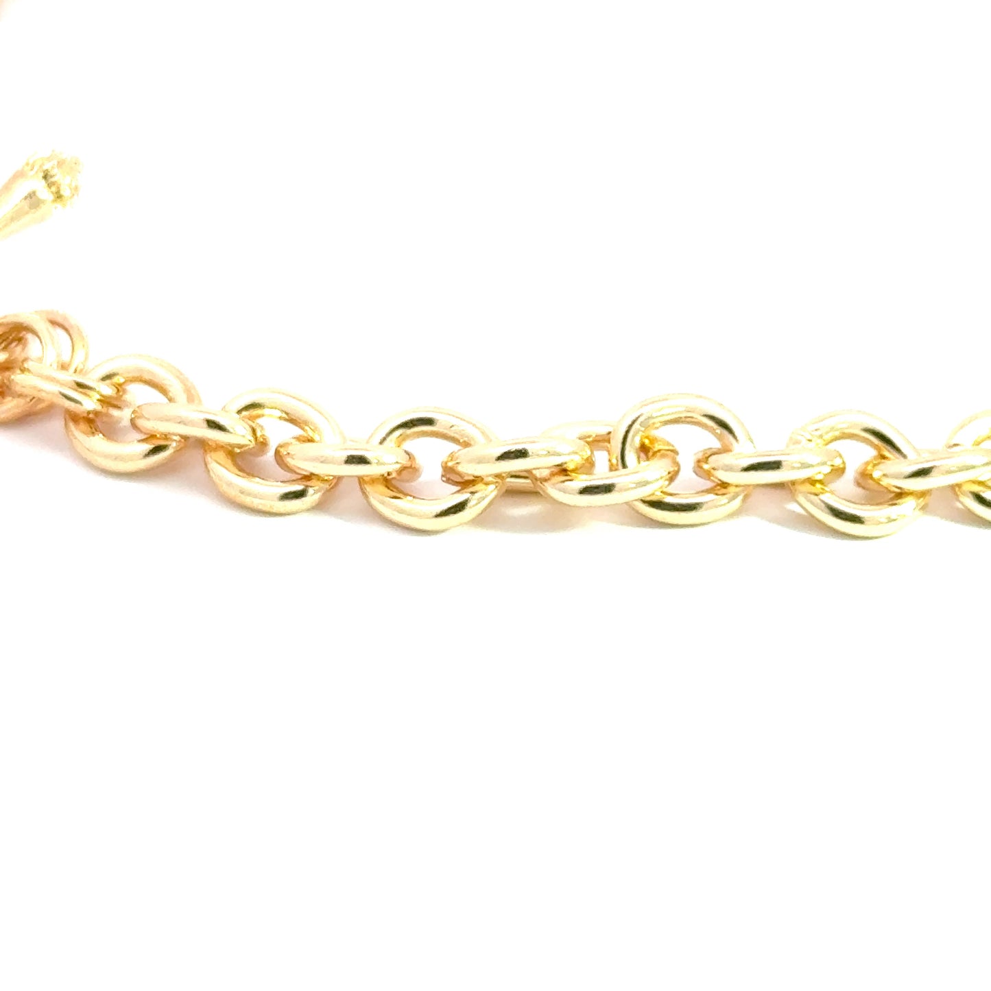 Gold Chain Necklace with Heart Pendant