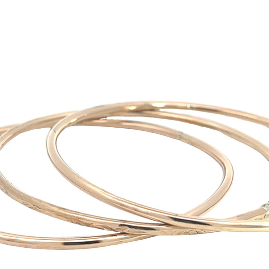 Elegant Rose Gold Bangles