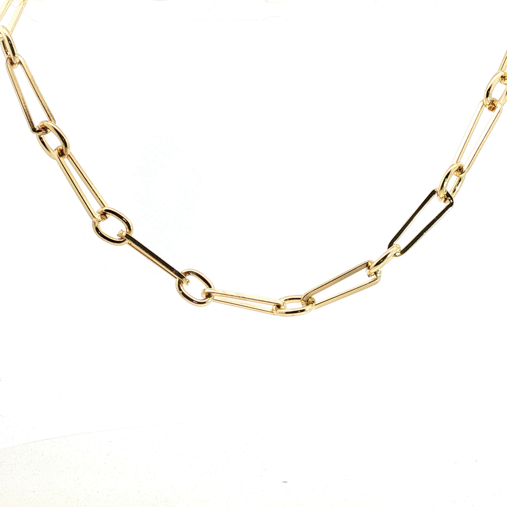 Classic Yellow Gold Link Chain Necklace