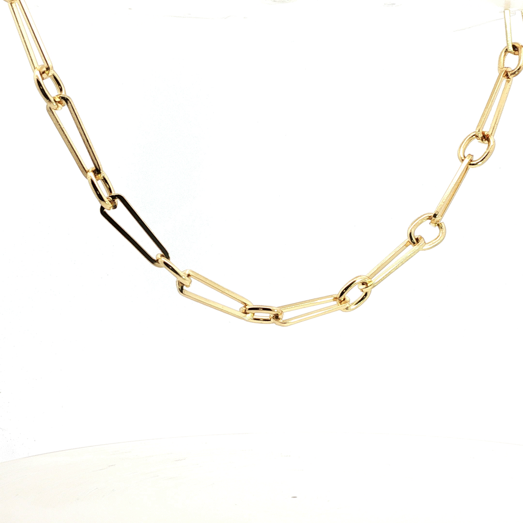 Classic Yellow Gold Link Chain Necklace