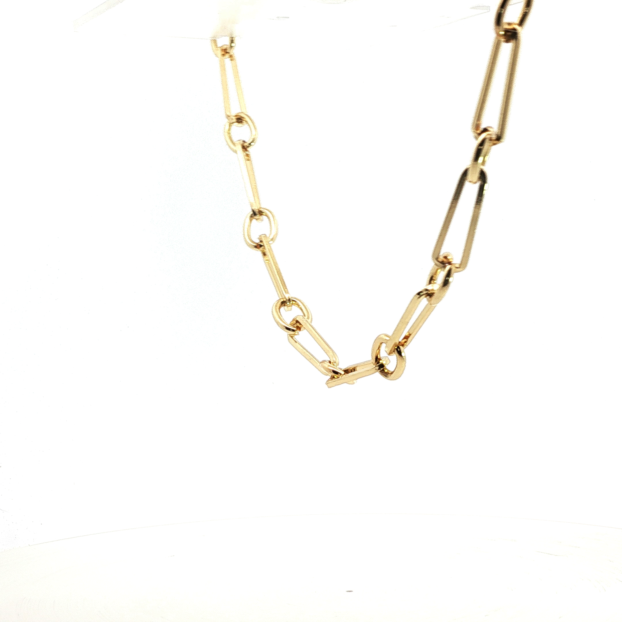 Classic Yellow Gold Link Chain Necklace