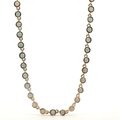 Yellow Gold Bezel-Set Opal Necklace