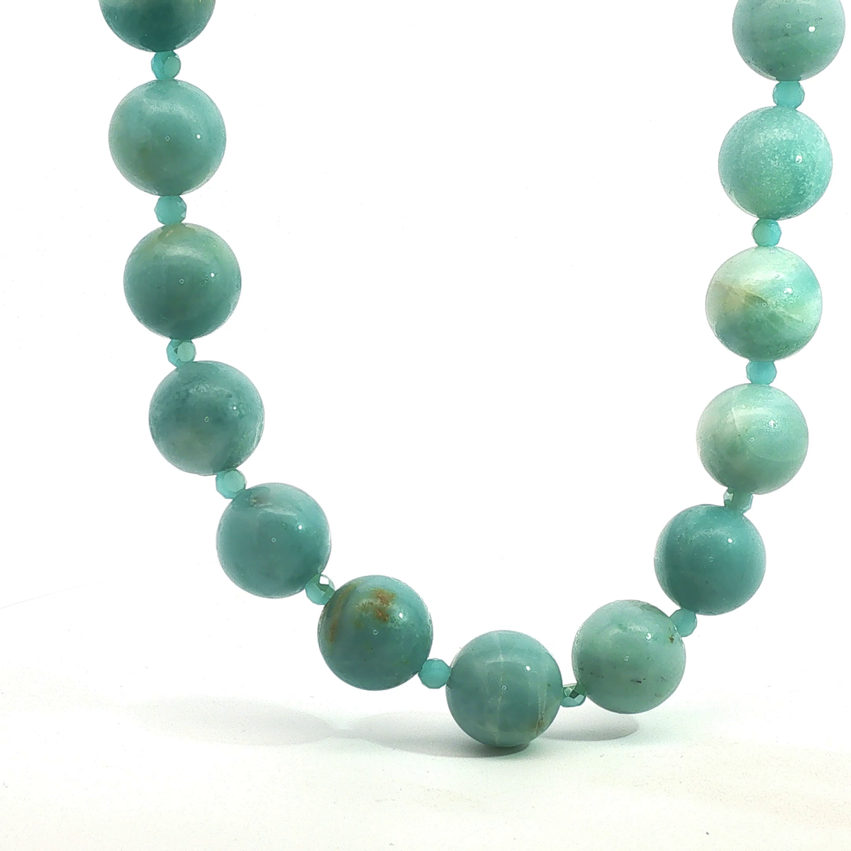 18" Amazonite Necklace with Australian Crystal Accents