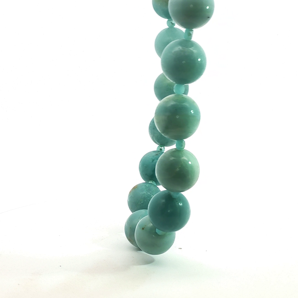 18" Amazonite Necklace with Australian Crystal Accents