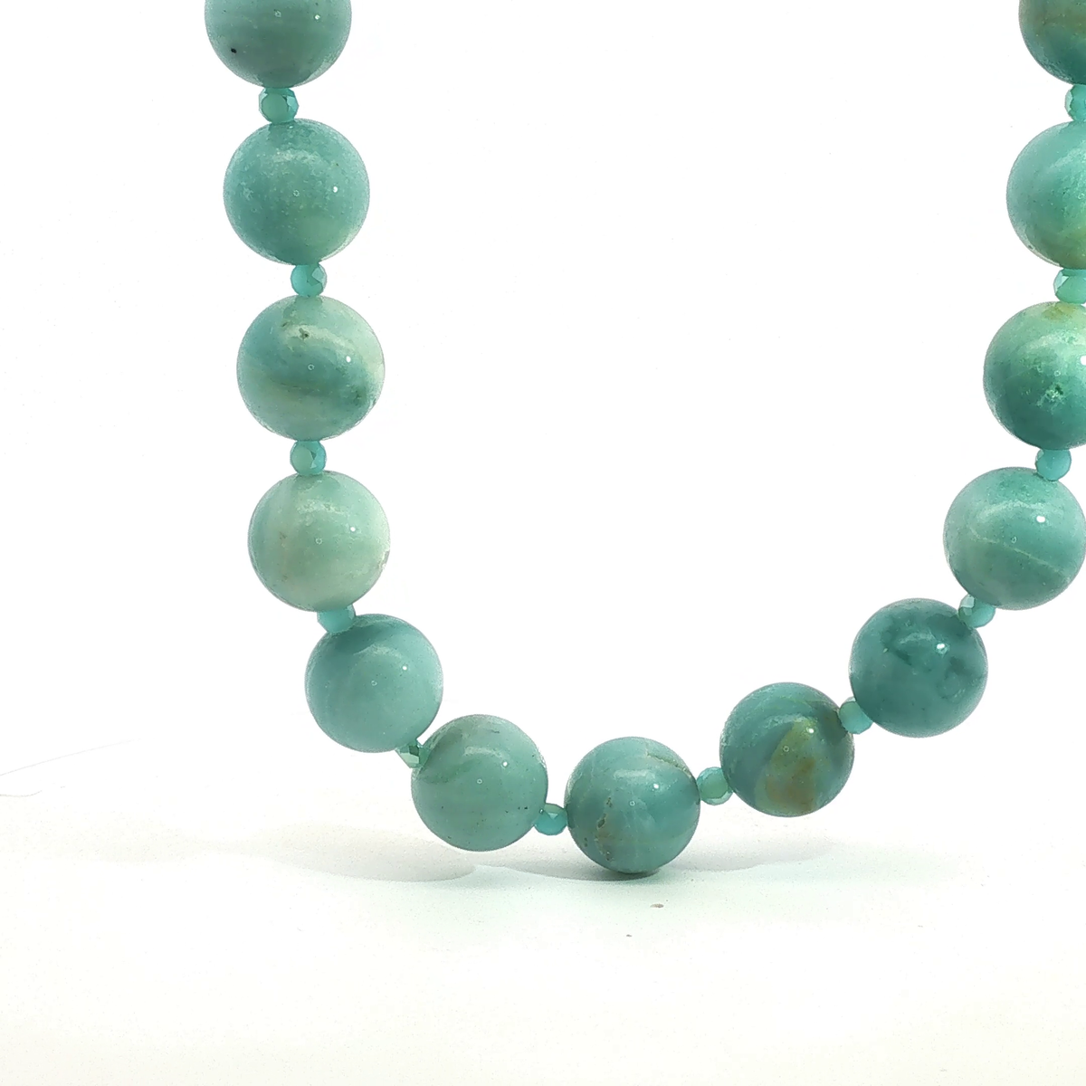 18" Amazonite Necklace with Australian Crystal Accents