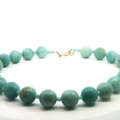 18" Amazonite Necklace with Australian Crystal Accents