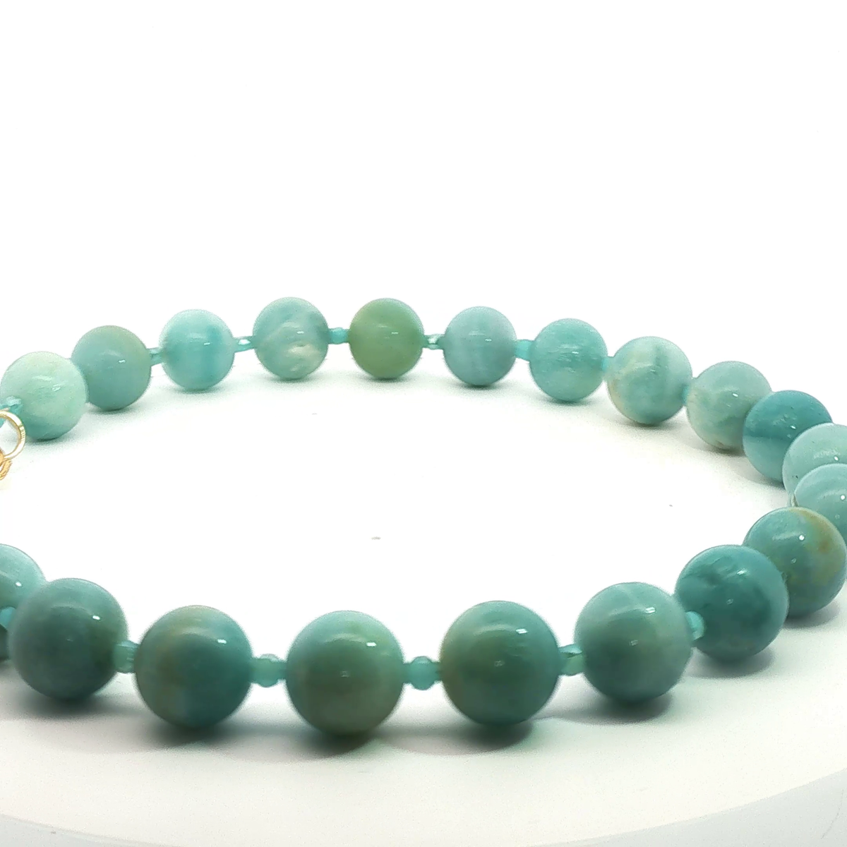 18" Amazonite Necklace with Australian Crystal Accents