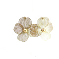 Lightweight yellow Gold-Filled Wire Flower Stud Earrings