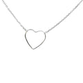 Silver Heart Charm Necklace: Minimalist Love