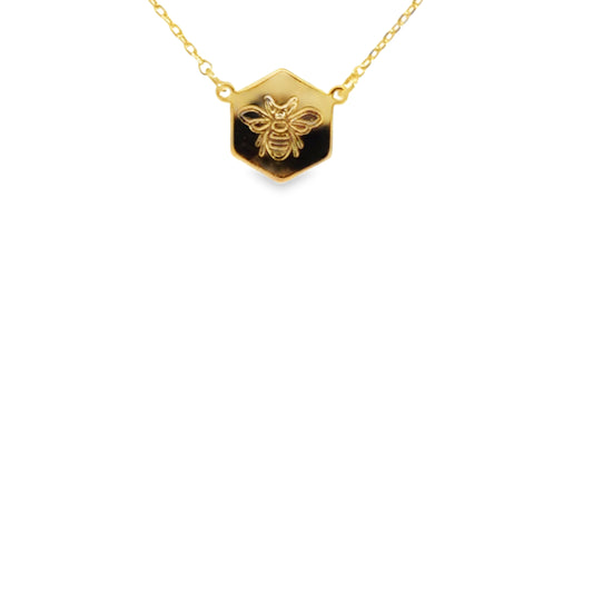 Elegant Yellow Gold Charm Necklace