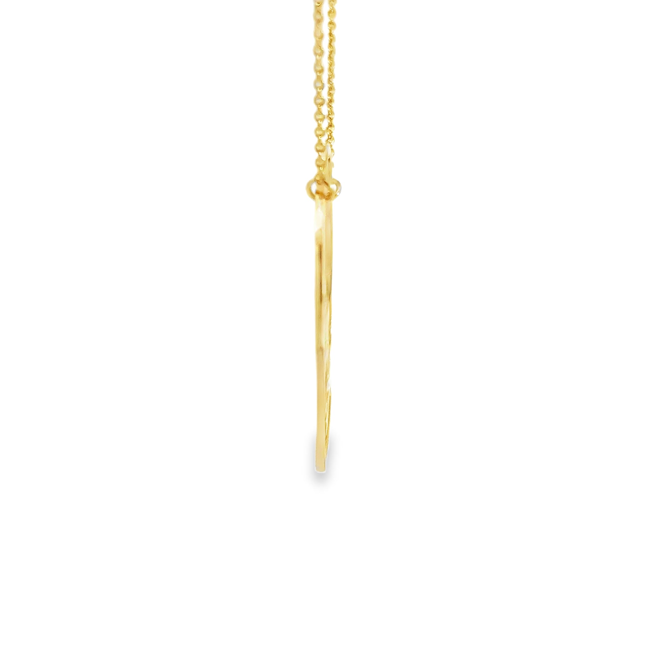 Gold 'Hope' Charm Necklace - Inspirational Elegance