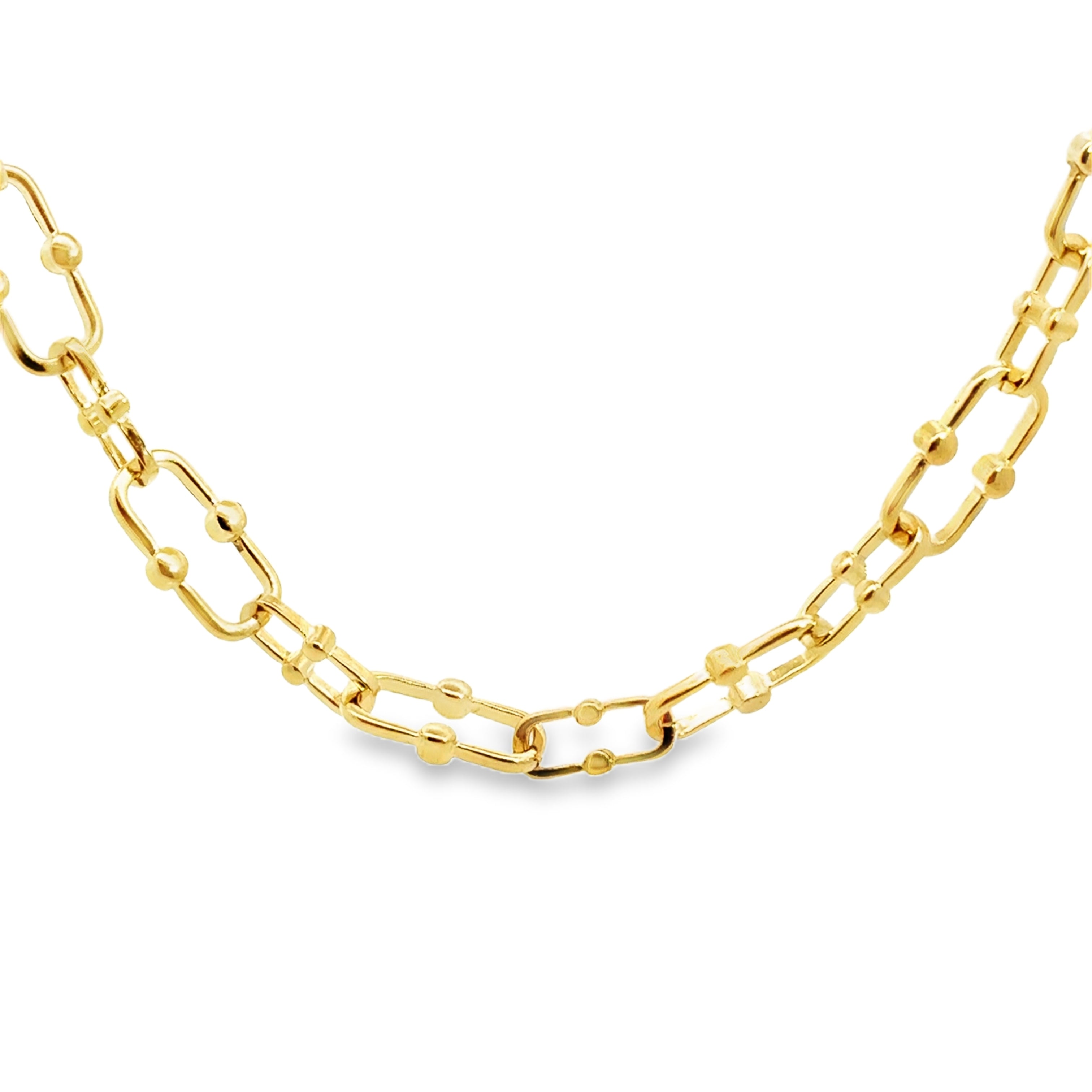 Elegant Gold Link Chain Necklace