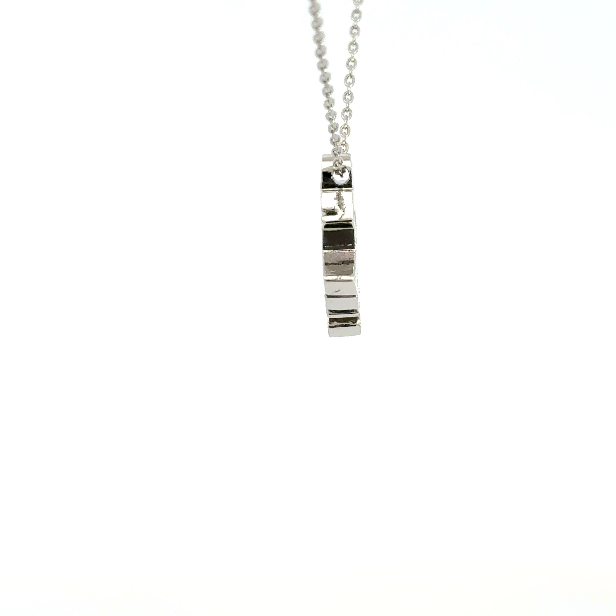Sterling Silver 'PINK' Breast Cancer Awareness Charm Necklace