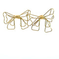 Yellow Gold Bow Stud Earrings