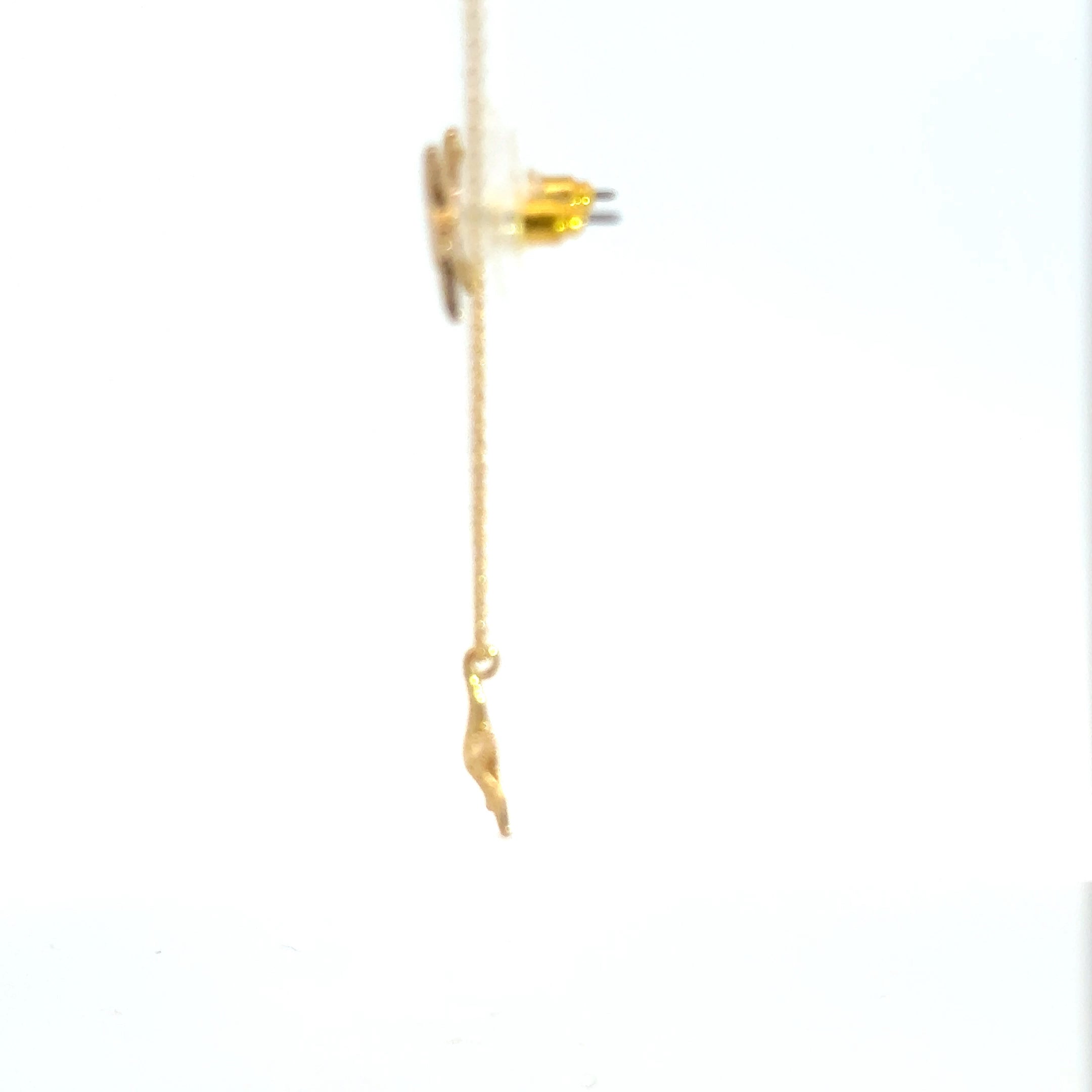 Yellow Gold Starfish Charm Necklace