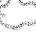 Elegant Silver Chain Necklace in White Gold Finish