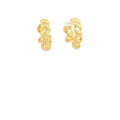 Yellow Gold Twisted Hoop Earrings