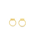 Minimalist Yellow Gold Hoop Earrings