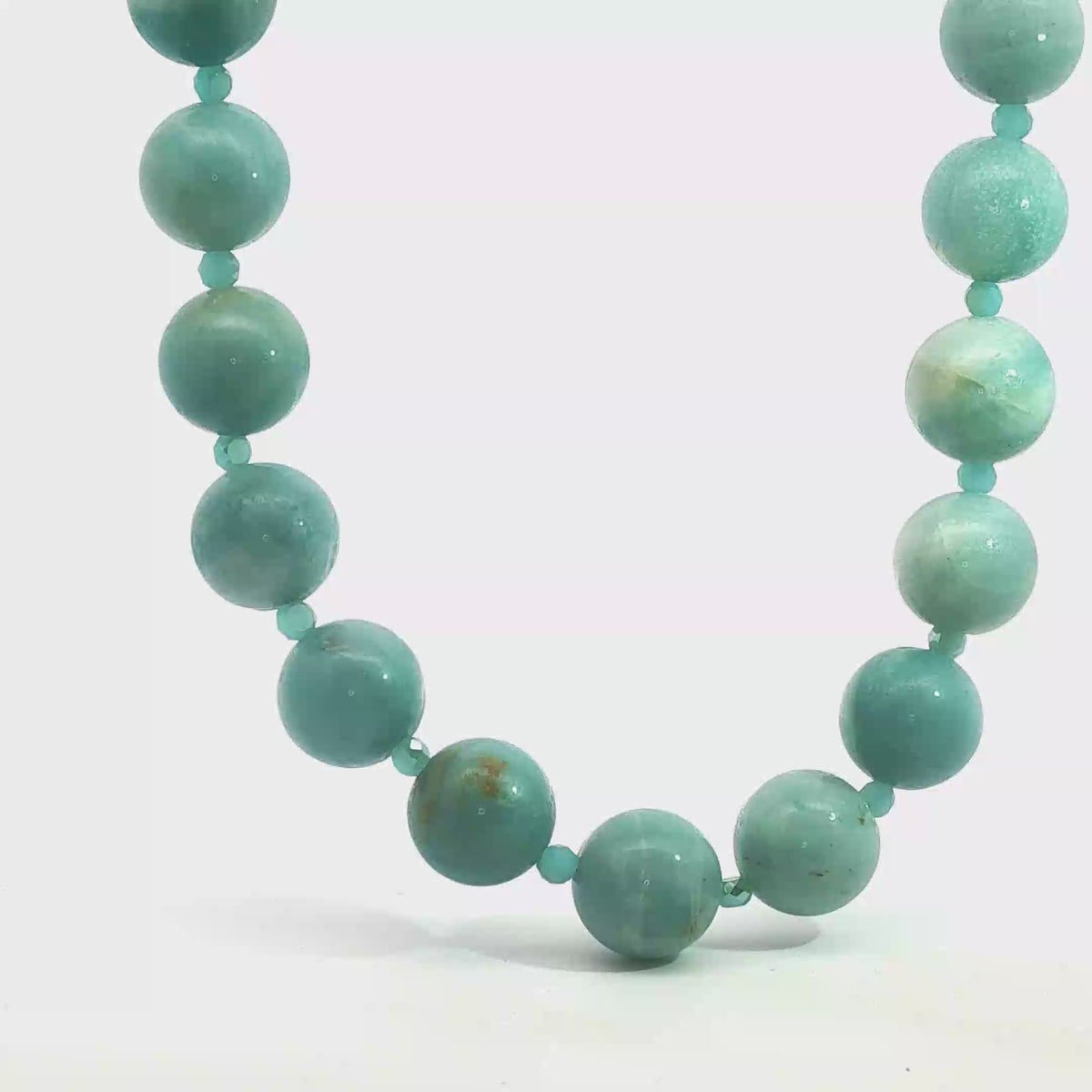 18" Amazonite Necklace with Australian Crystal Accents