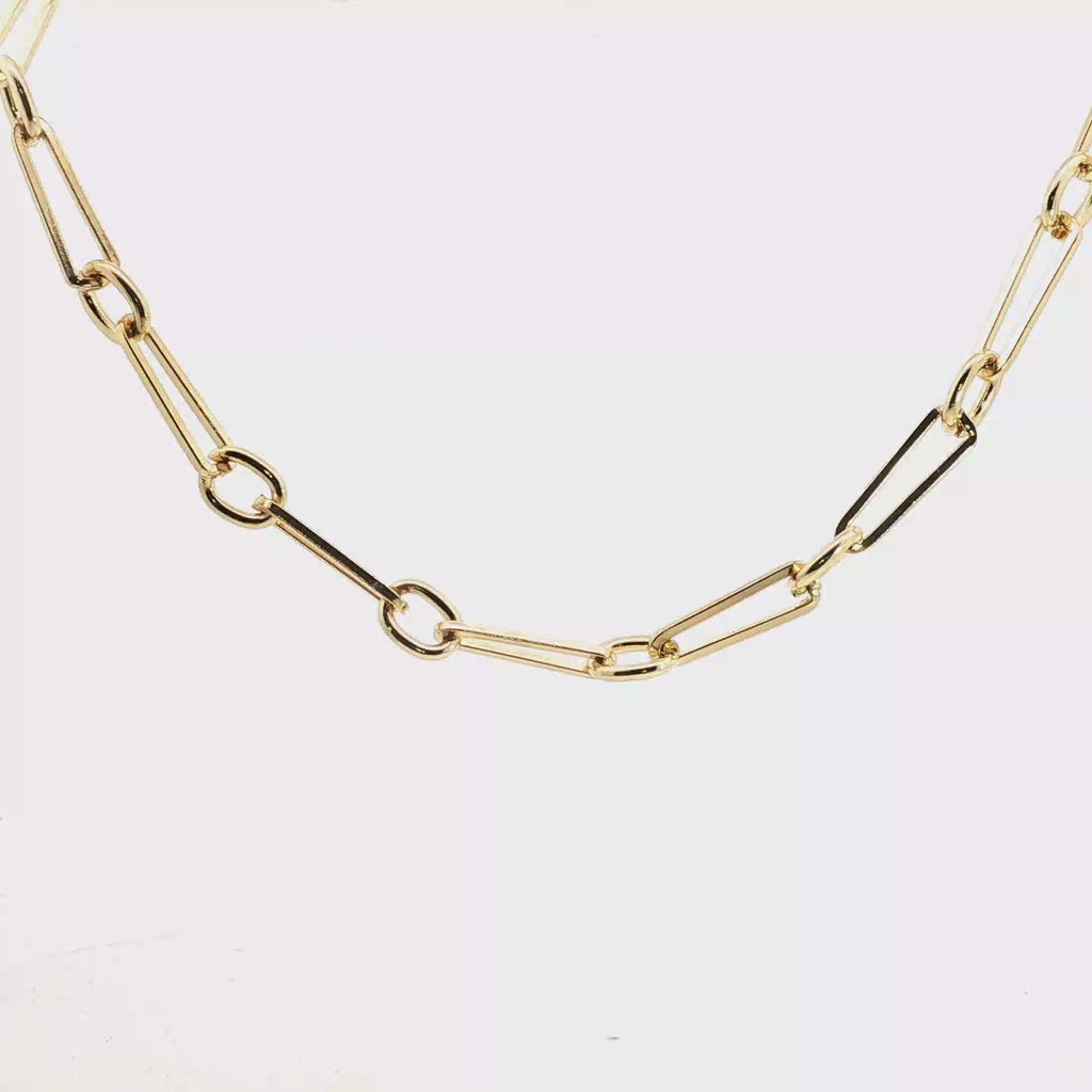 Classic Yellow Gold Link Chain Necklace