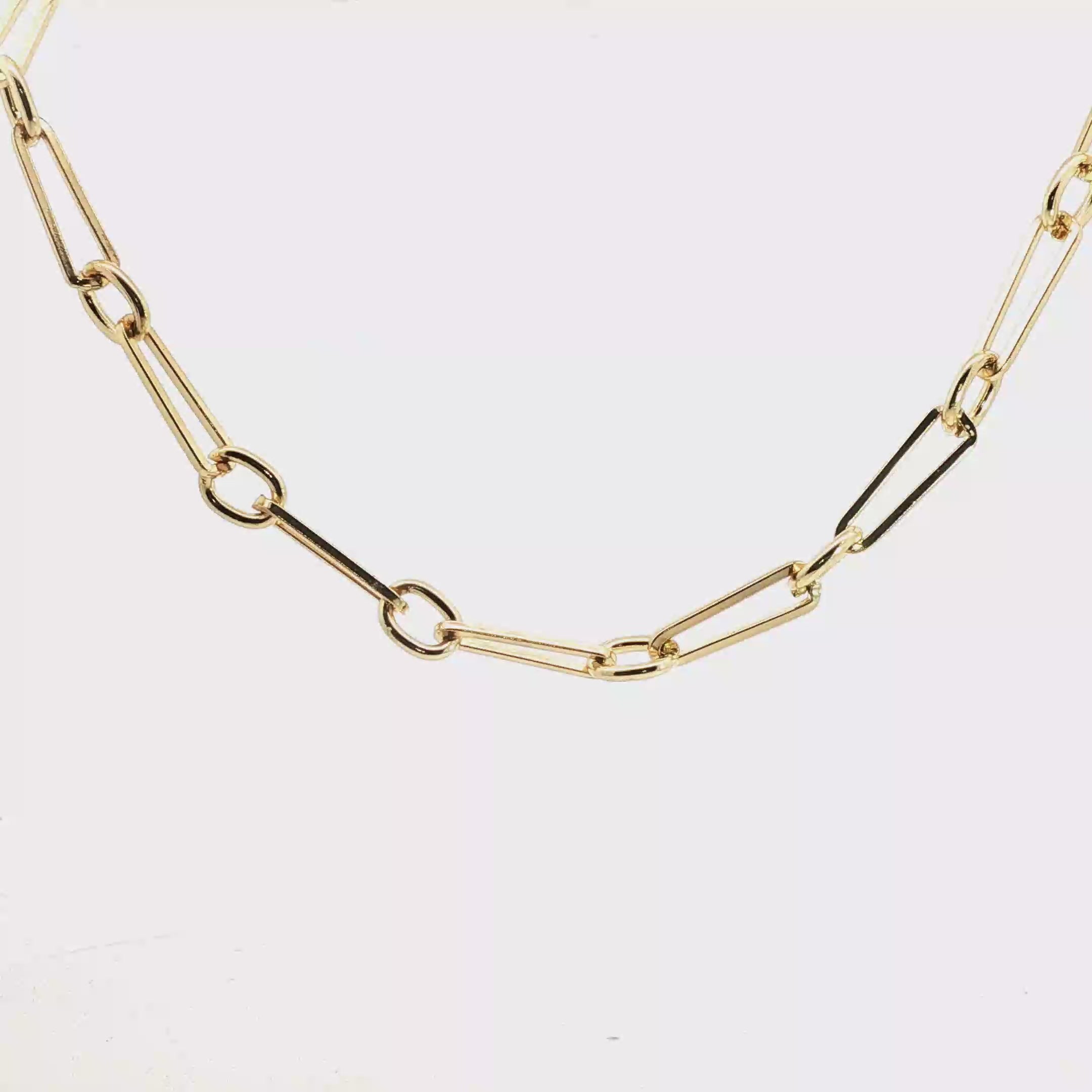 Classic Yellow Gold Link Chain Necklace