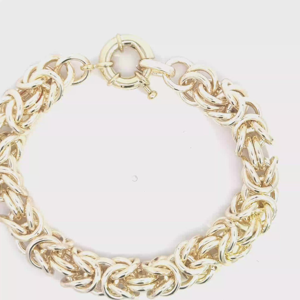 Statement Yellow Gold Chain Bracelet