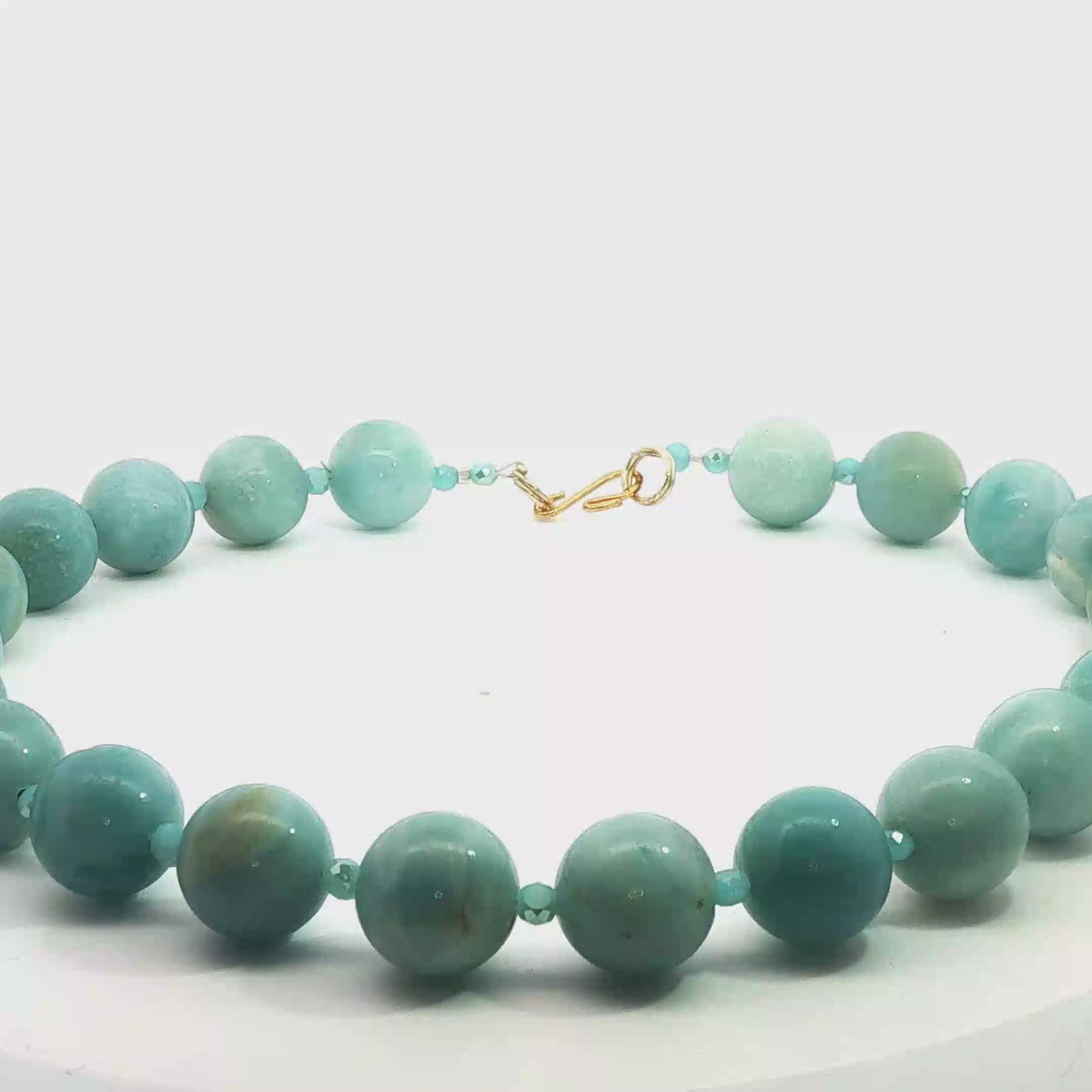 18" Amazonite Necklace with Australian Crystal Accents