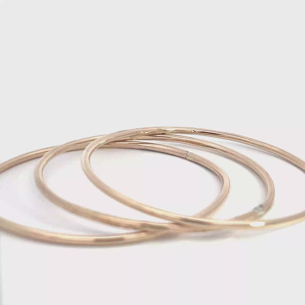 Elegant Rose Gold Bangles