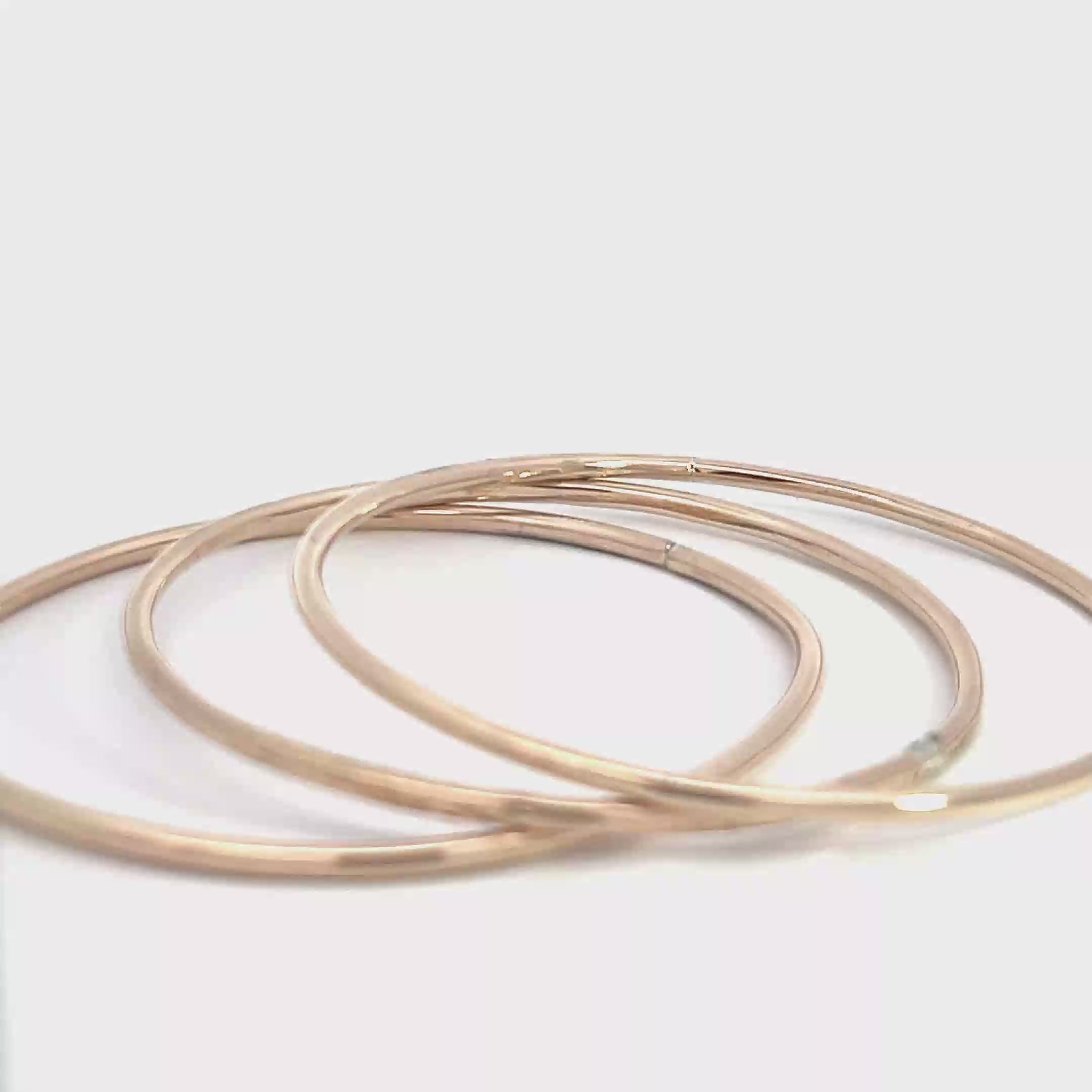 Elegant Rose Gold Bangles