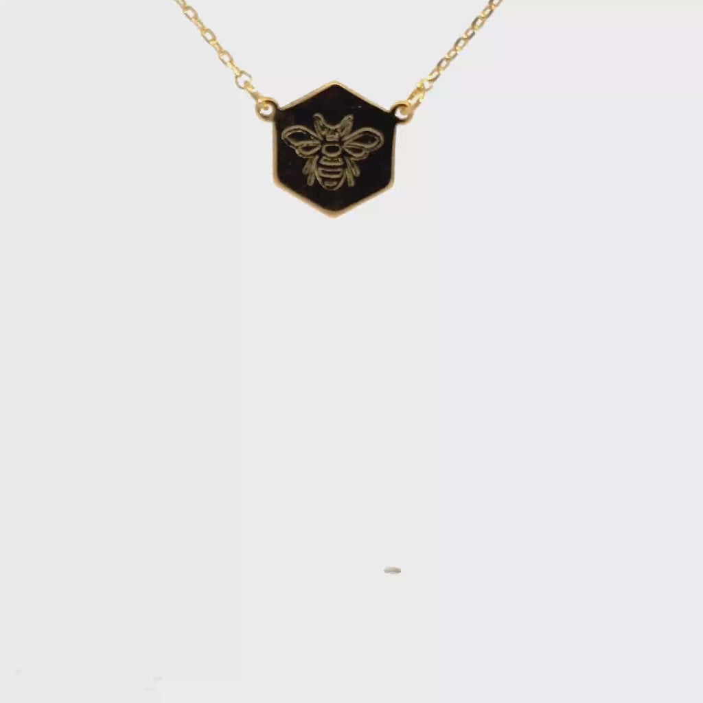Elegant Yellow Gold Charm Necklace