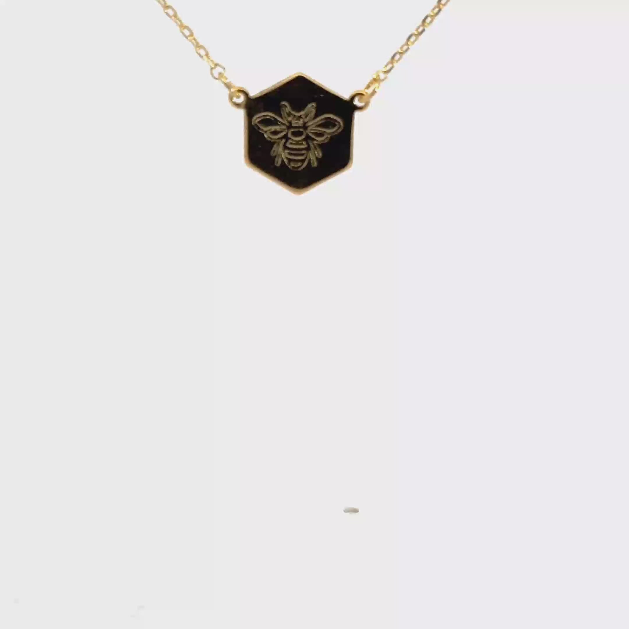 Elegant Yellow Gold Charm Necklace